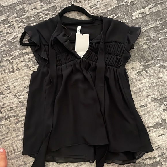 Zara Tops - Zara black blouse. Brand new with tags. Size small